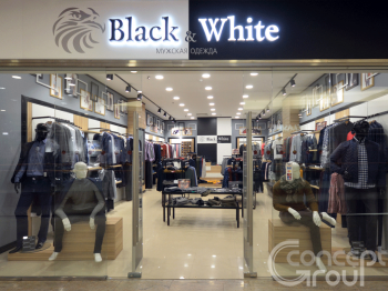 Магазин мужской одежды "Black & White" в ТК Мегаторг