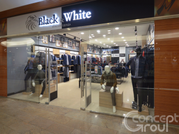 Магазин мужской одежды "Black & White" в ТК Мегаторг