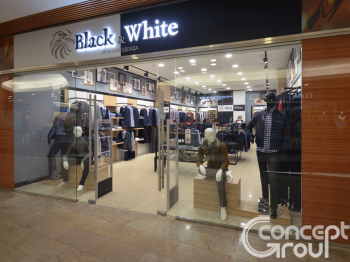 Магазин мужской одежды "Black & White" в ТК Мегаторг
